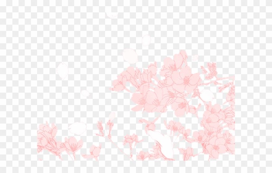 Cherry Blossom Clipart Transparent Tumblr - Cherry Blossom Transparent Manga - Png Download