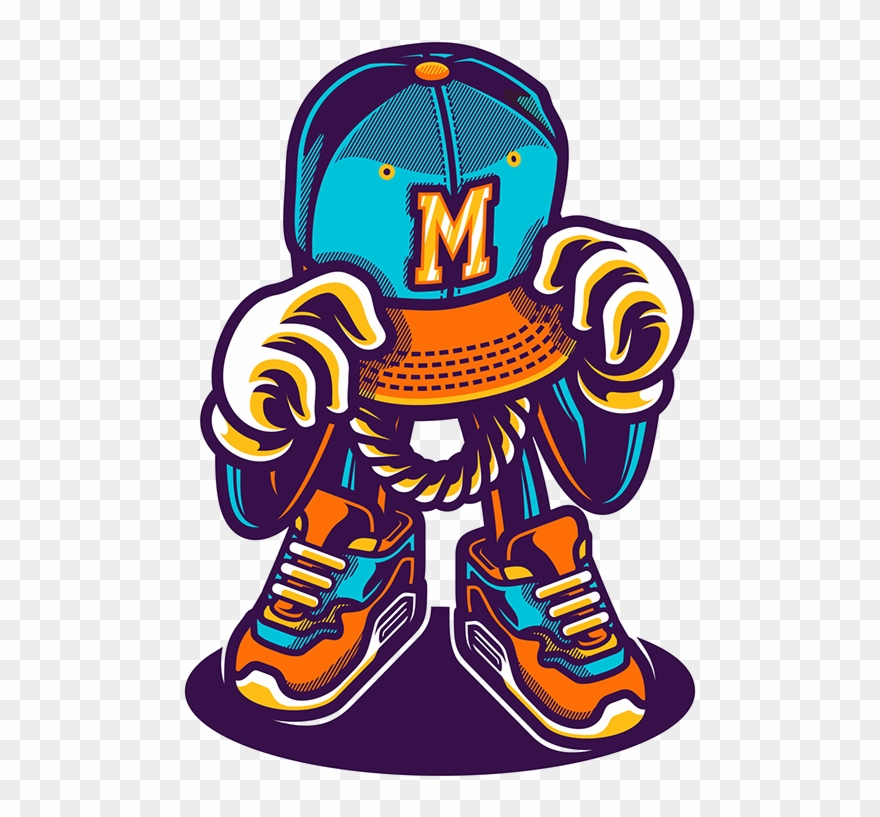 Graffiti Characters Spray Can Berwarna - Graffiti Characters Gangster Berwarna Clipart