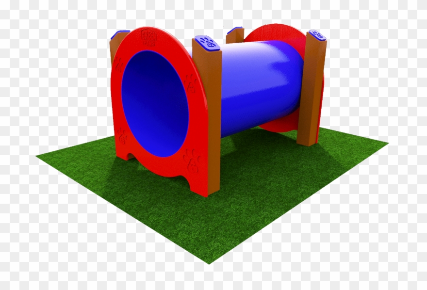 Single Crawl Tunnel Primary - Outdoor Play Tunnel Clipart