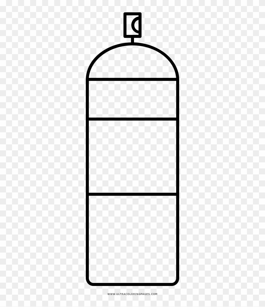 Spray Paint Coloring Page - Aerosol Paint Clipart