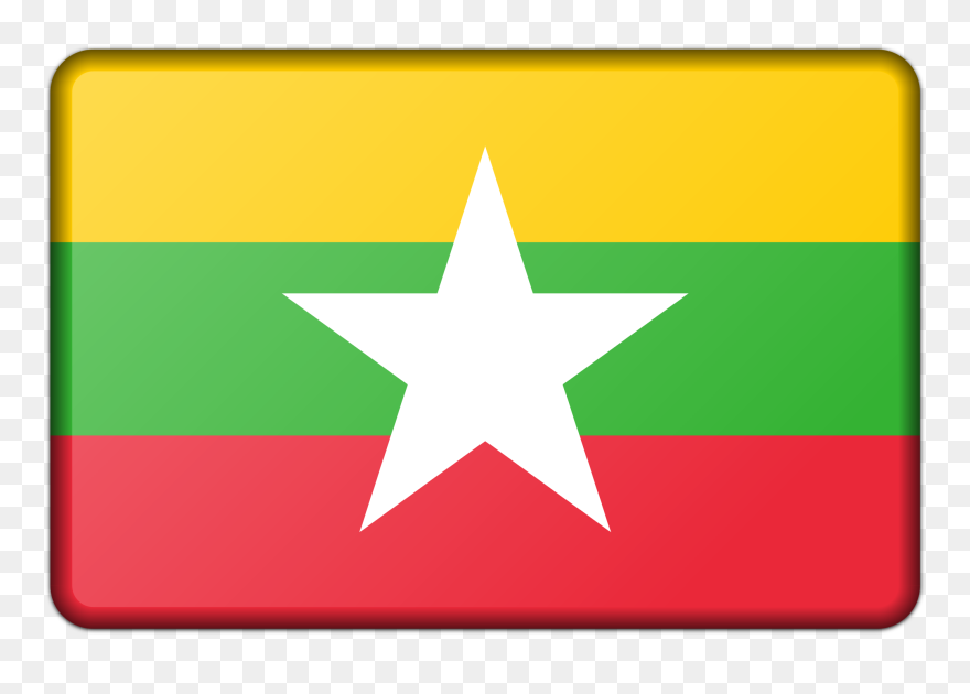 Burma Flag Of Myanmar National Flag Flag Of Shan State - Aff Suzuki Cup 2018 Malaysia Myanmar Clipart
