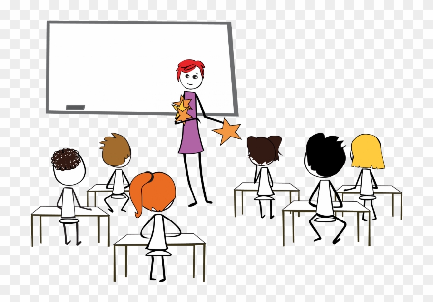 Desk Clipart Teacher Stress - School - Png Download