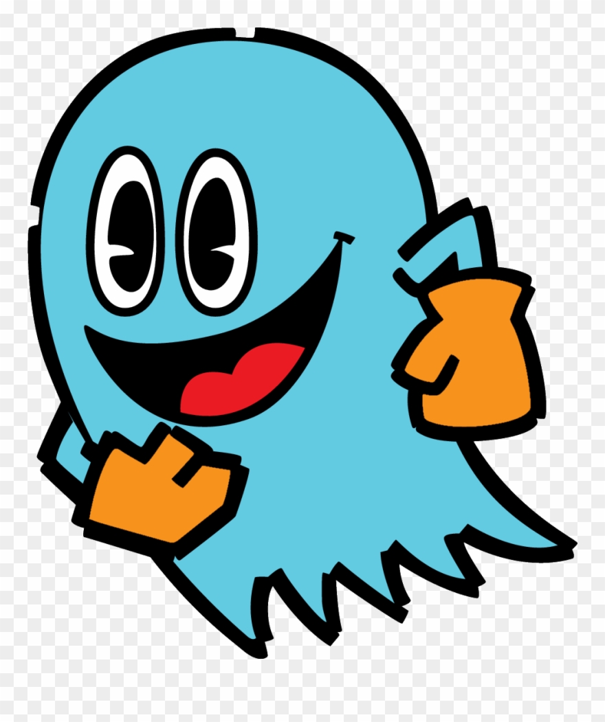 Ghostly Clipart Two - Pac Man Cartoon Ghost - Png Download