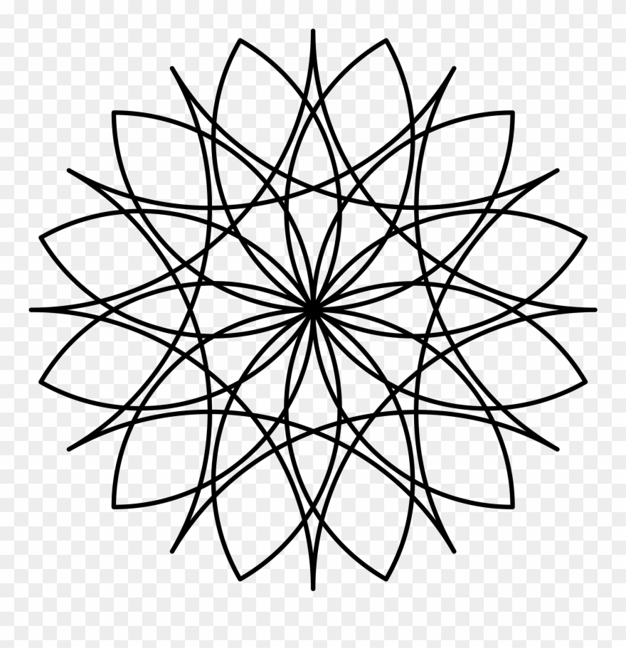 Circle Clipart Twig - Mandala Laser Cut - Png Download