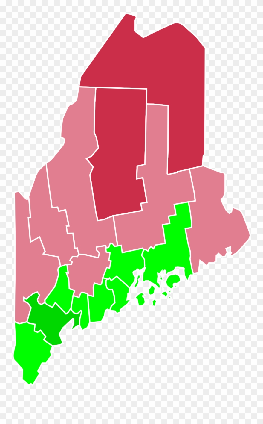 Maine 2016 Presidential Election Clipart