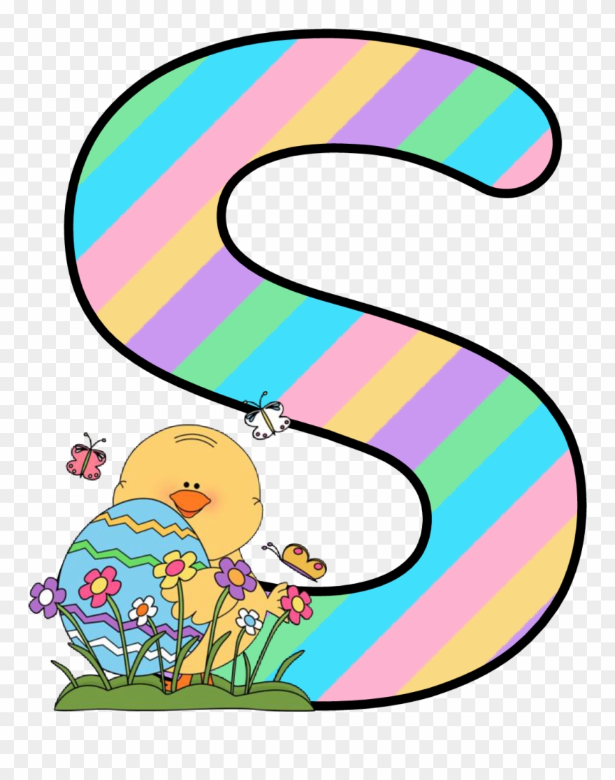 Ch B *✿* Alfabeto Easter De Kid Sparkz - Easter Springtime Clipart - Png Download