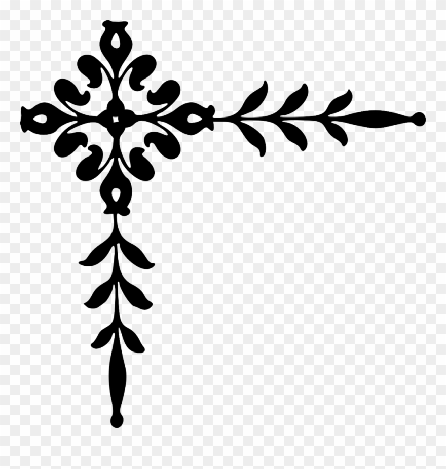 Onlinelabels Clip Art - Corner Decoration Png Transparent Png