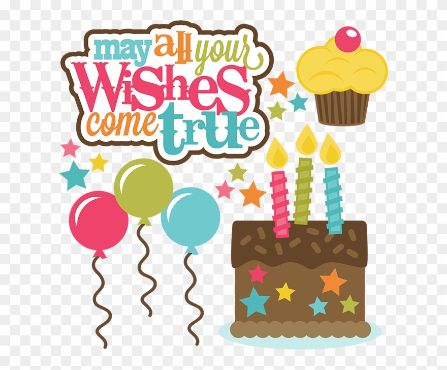 Picture Black And White Library Cake Svg 6th - May Your Wish Come True Clipart