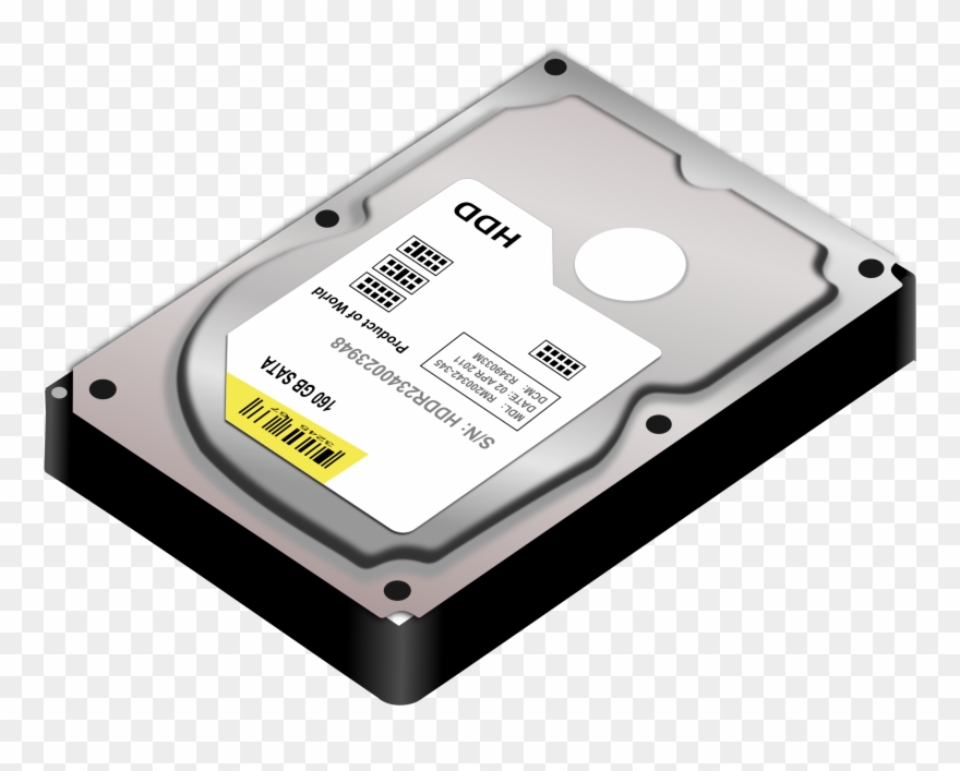 Big Image - Hard Disk Computer Clipart