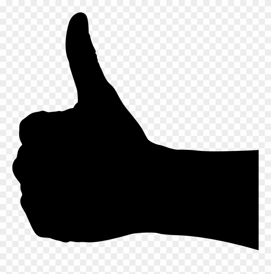 Thumbs Up Icons Png - Thumbs Up Silhouette Png Clipart