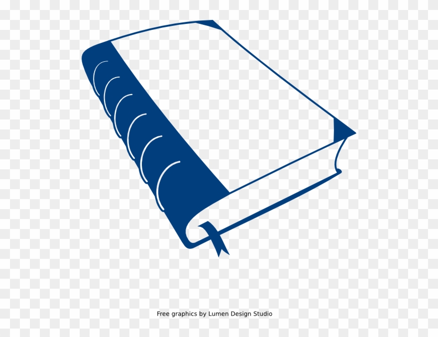 Old Book Clip Art At Clker Com - Book Vector Blue Png Transparent Png