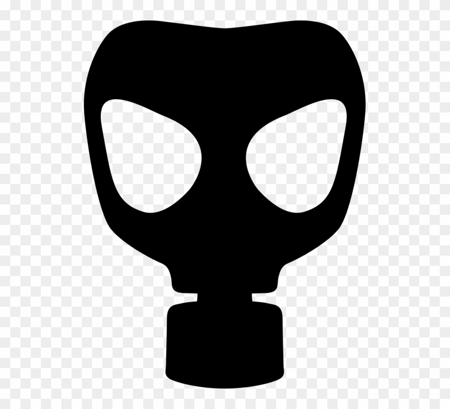 Toxic Clipart Bioterrorism - Gas Mask Vector Png Transparent Png