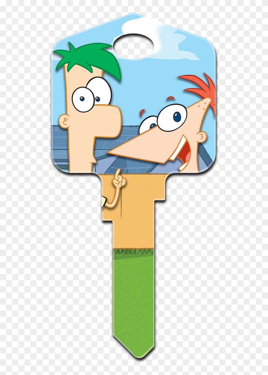 Disney Key Phineas Ferb Schlage House Key Sc1-d80 Clipart