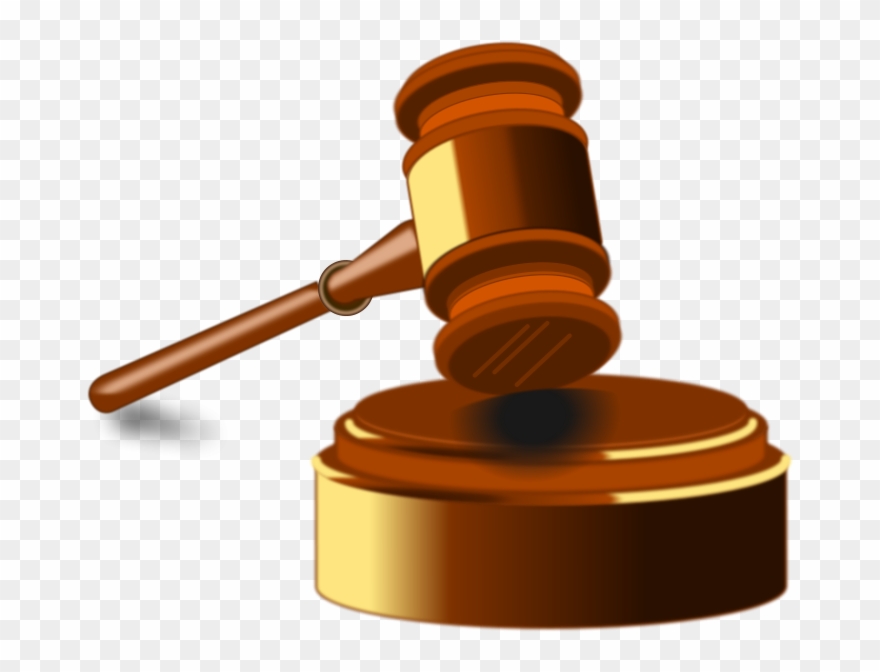 Judge - Hammer Law Logo Png Clipart