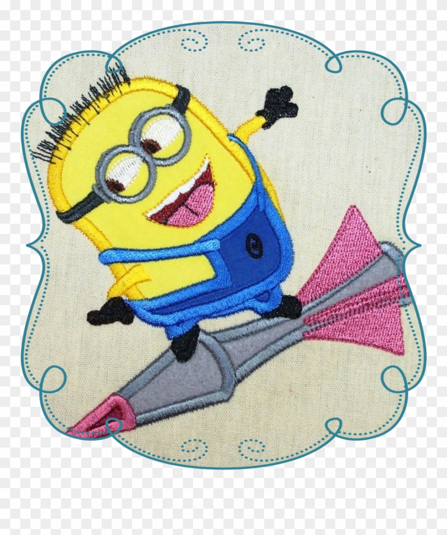 Minion Applique Machine Embroidery Design Pattern-instant - Cartoon Clipart