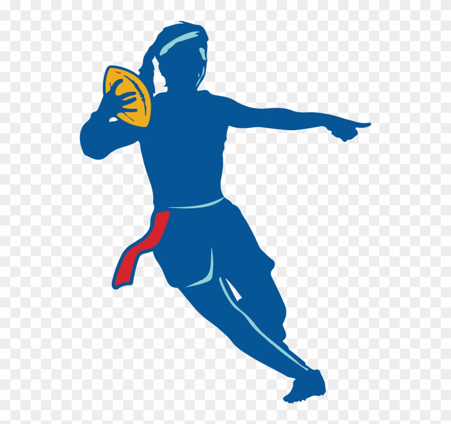 Girls Flag Football Clipart - Png Download