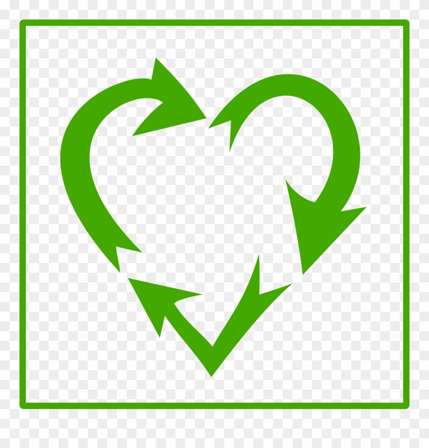 Clipart Recycle Heart Double Heart Clip Art Double - Recycle Heart Png Transparent Png