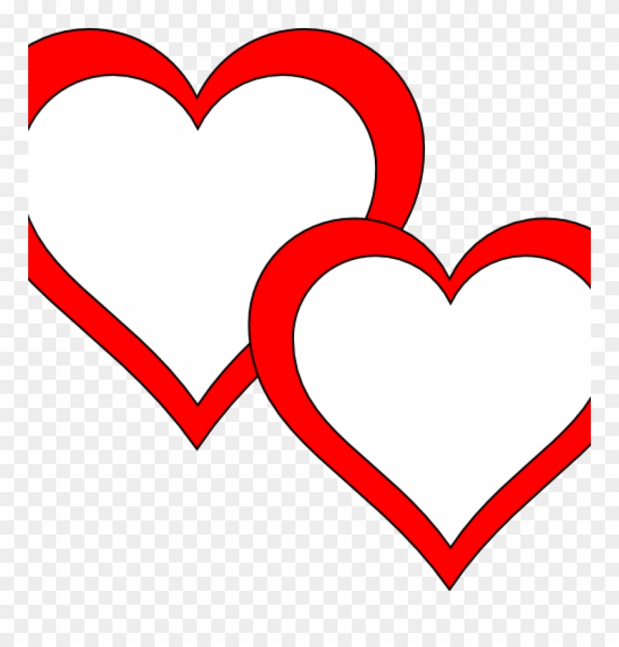 Double Heart Clipart Frog Clipart Hatenylo - Double Heart Clipart Png Transparent Png