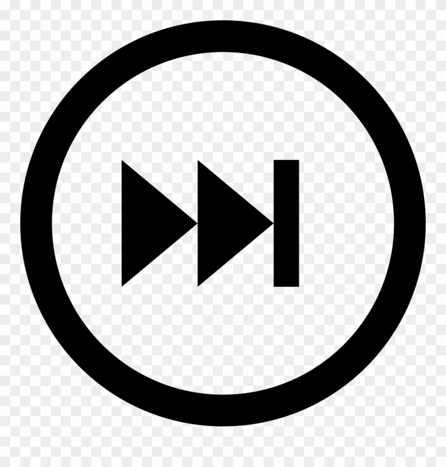 Next Step With Circular Multimedia Button Svg Png Icon - Creative Commons Logo Clipart