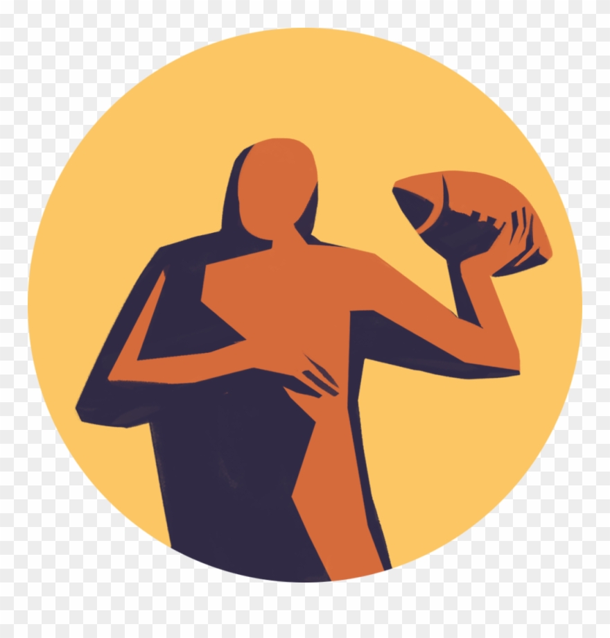 Flag Football - Illustration Clipart