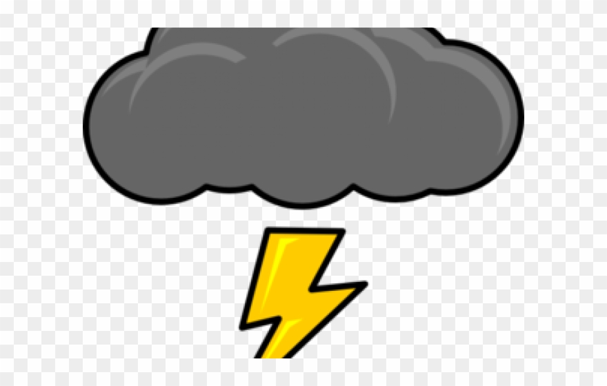 Lightning Clipart Stormcloud - Thunder And Lightning Clipart - Png Download