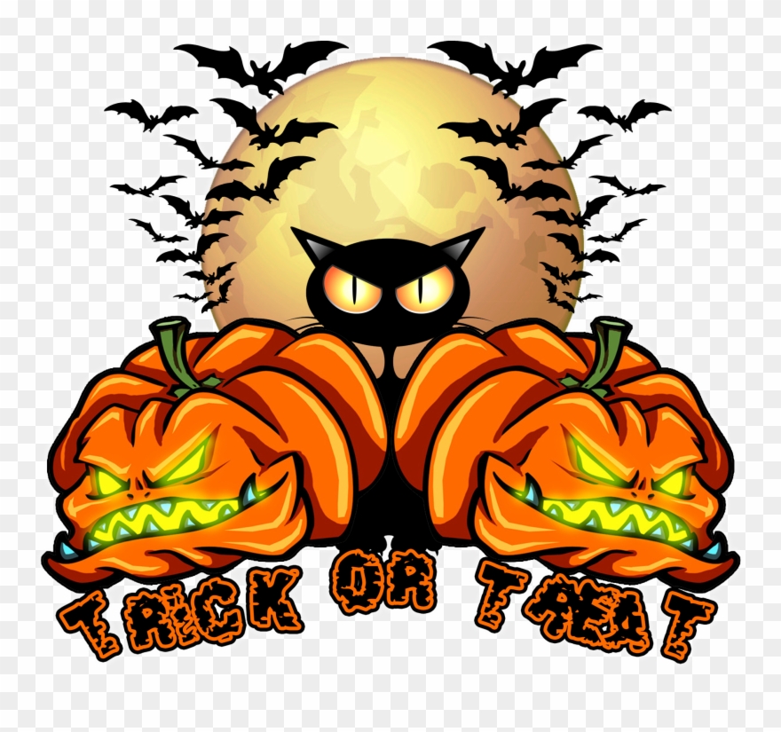 Visit Above Artistic To See This Trick Or Treat Design - Halloween Clip Art - Png Download