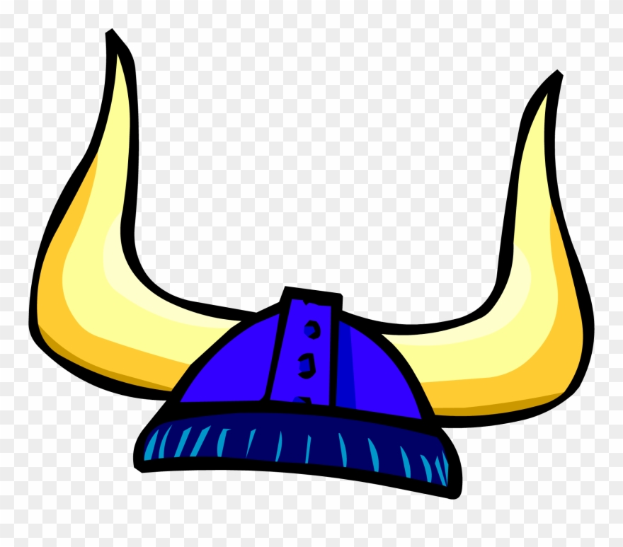 Blue Viking Helmet - Club Penguin Blue Viking Helmet Clipart