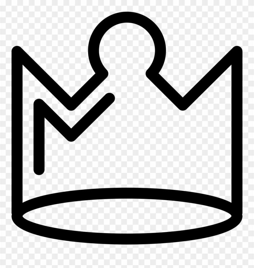 Royal Svg Icon Free - Preto Coroa Png Clipart