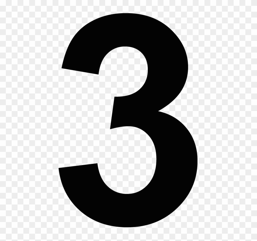 Number 3 Transparent Clipart