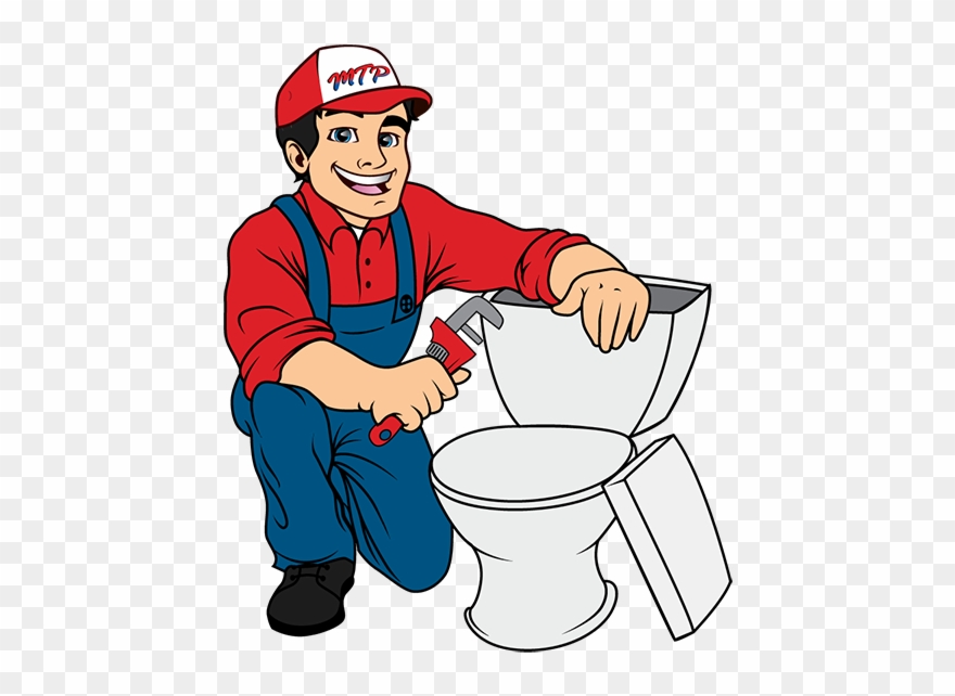 Plumbing Repair & Servicing - Fixing Toilet Clipart - Png Download