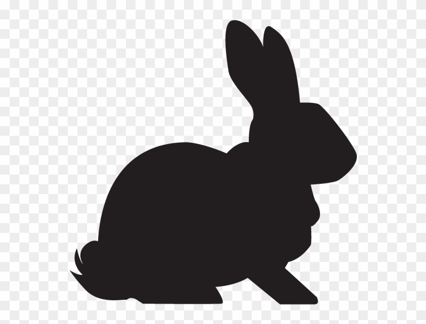 Cruelty Free - Rabbit Silhouette Png Clipart