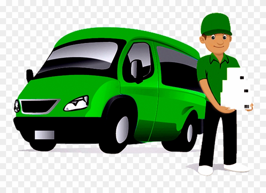 Man And A Van In Hampshire - Delivery Man Car Png Clipart