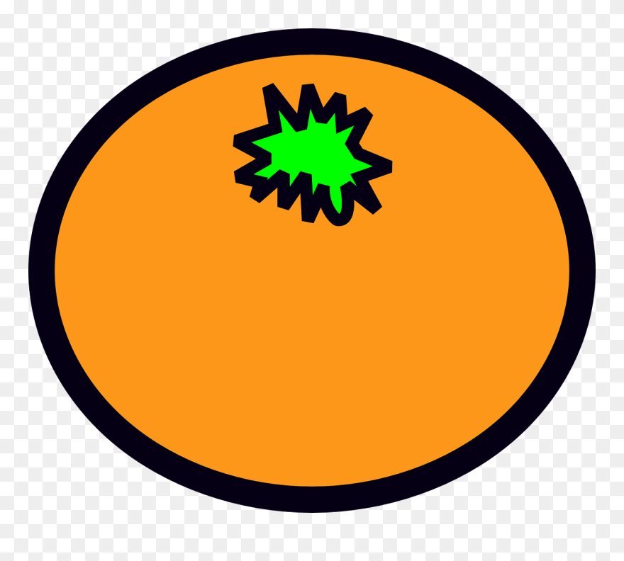 Food, Fruit, Cartoon, Round, Orange, Plant, Citrus - Round Orange Cartoon Clipart