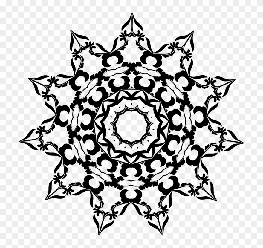 Floral Design Rangoli Silhouette Computer Icons - Rangoli Free Black And White Clipart