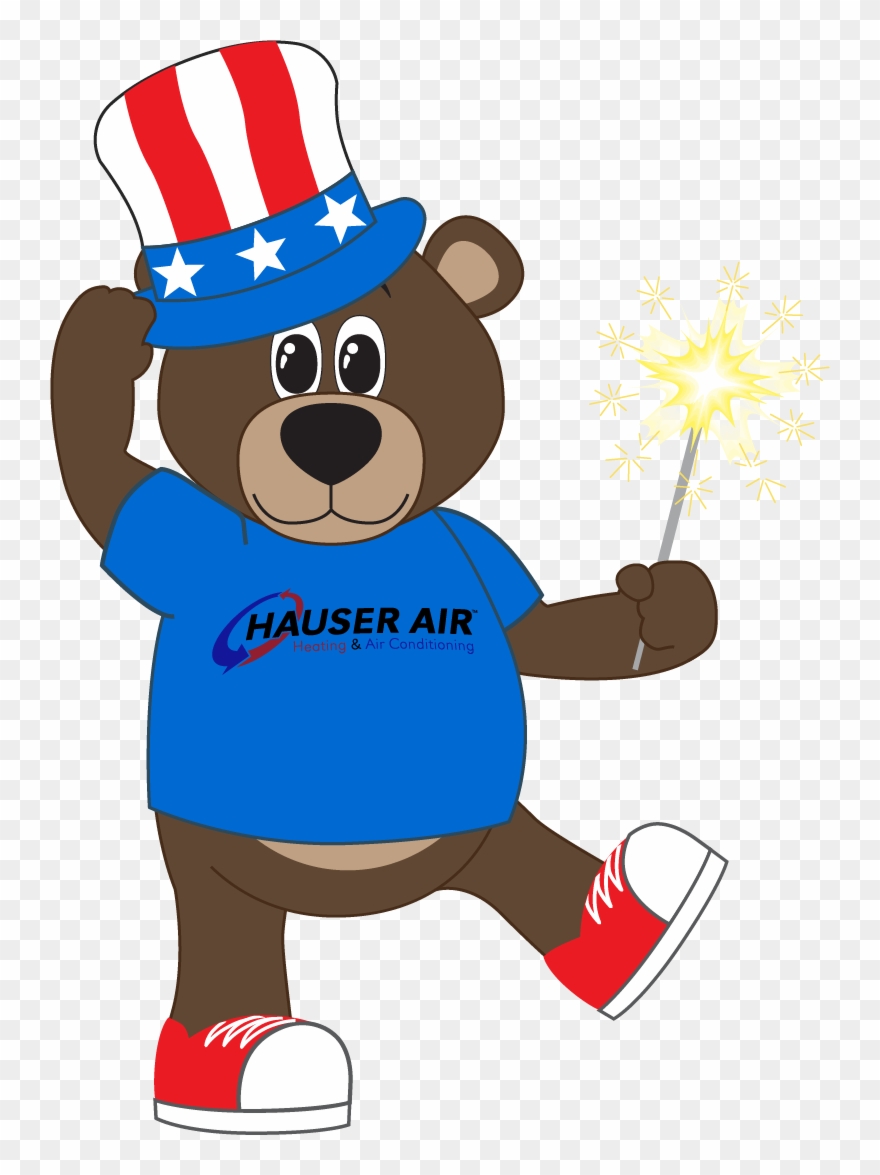happy 4th Of July - Teddy Bear Clipart