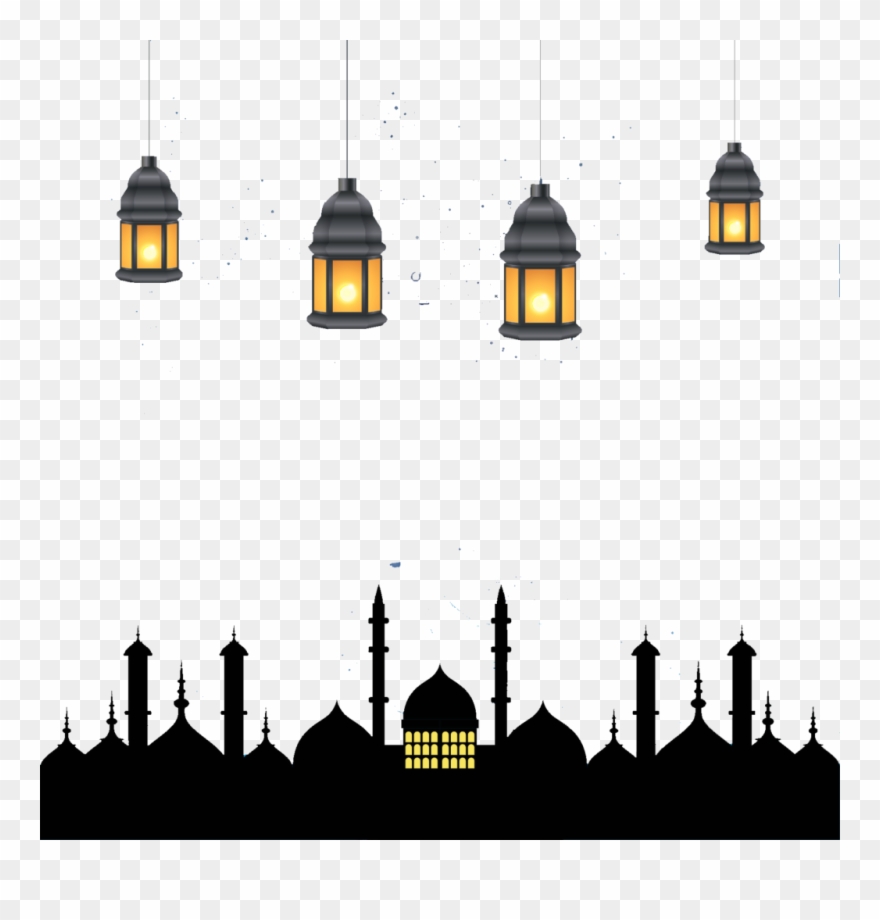 Ramadan Kareem Lamps Png Image - Eid El Kabir 2018 Clipart