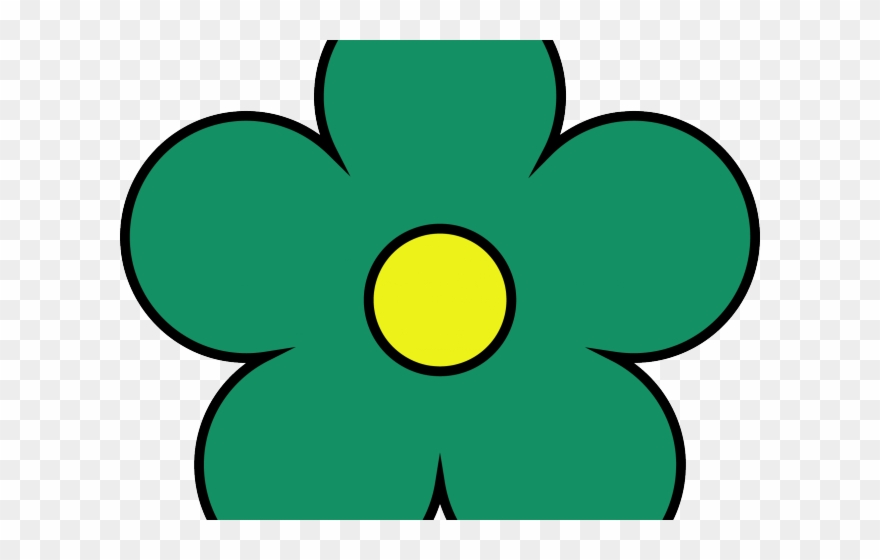 Outside Clipart Flower - Cute Clipart Yellow Flower - Png Download
