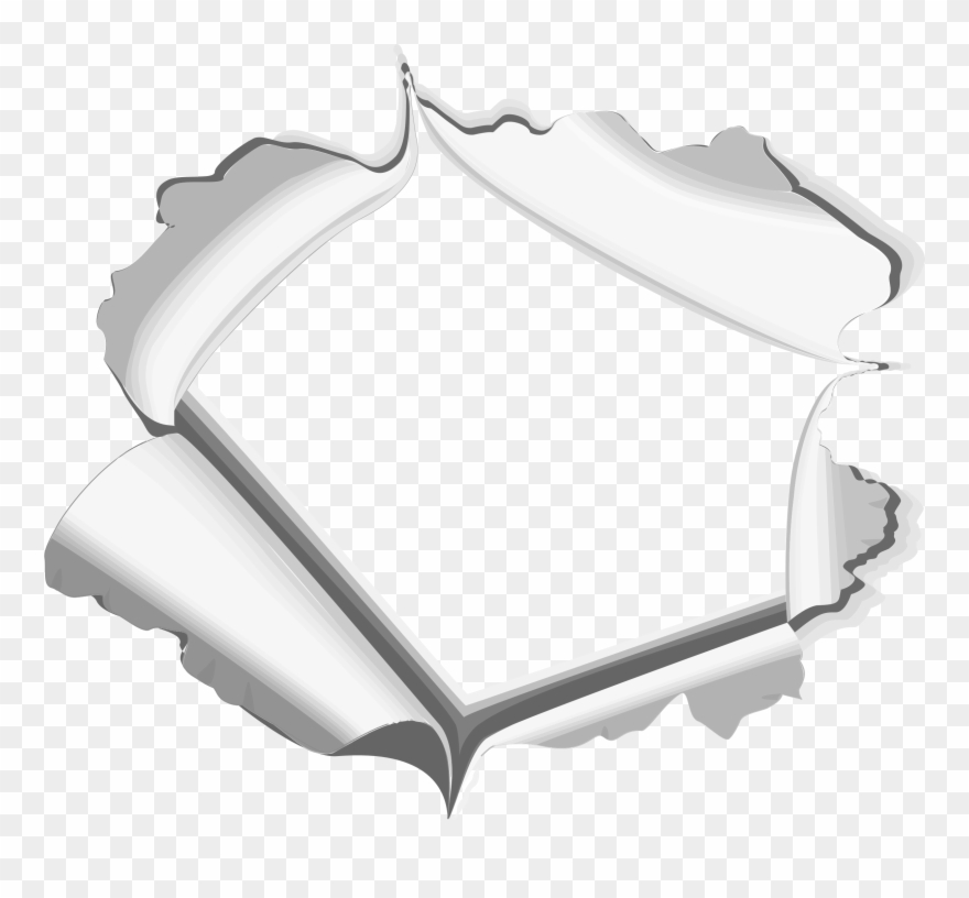 Big Image - Torn Page Png Clipart