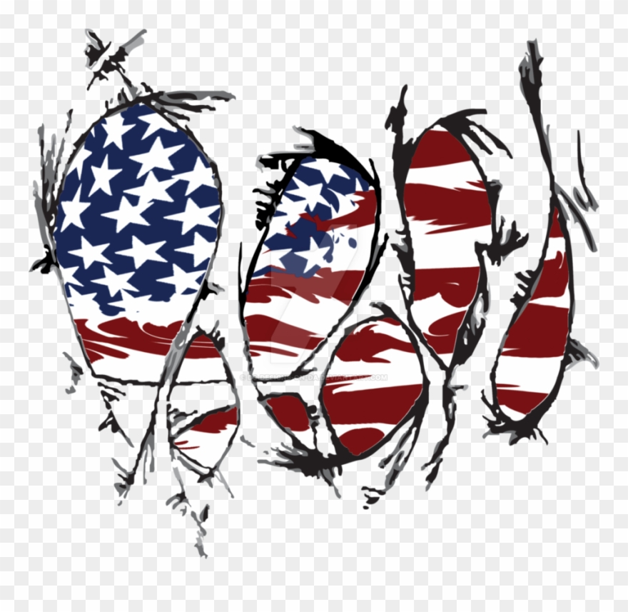 Torn American Flag By - Torn Union Jack Png Clipart