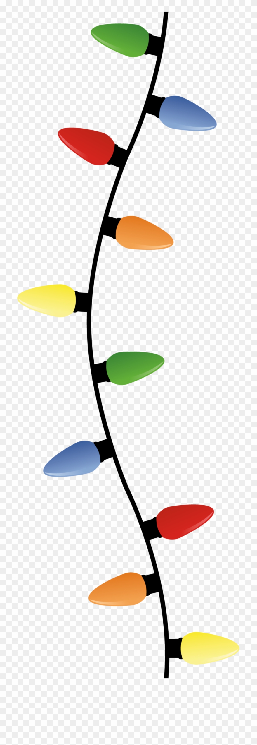 Christmas Light Bulbs Hanging Clipart Incandescent - Christmas Light Bulbs Hanging - Png Download