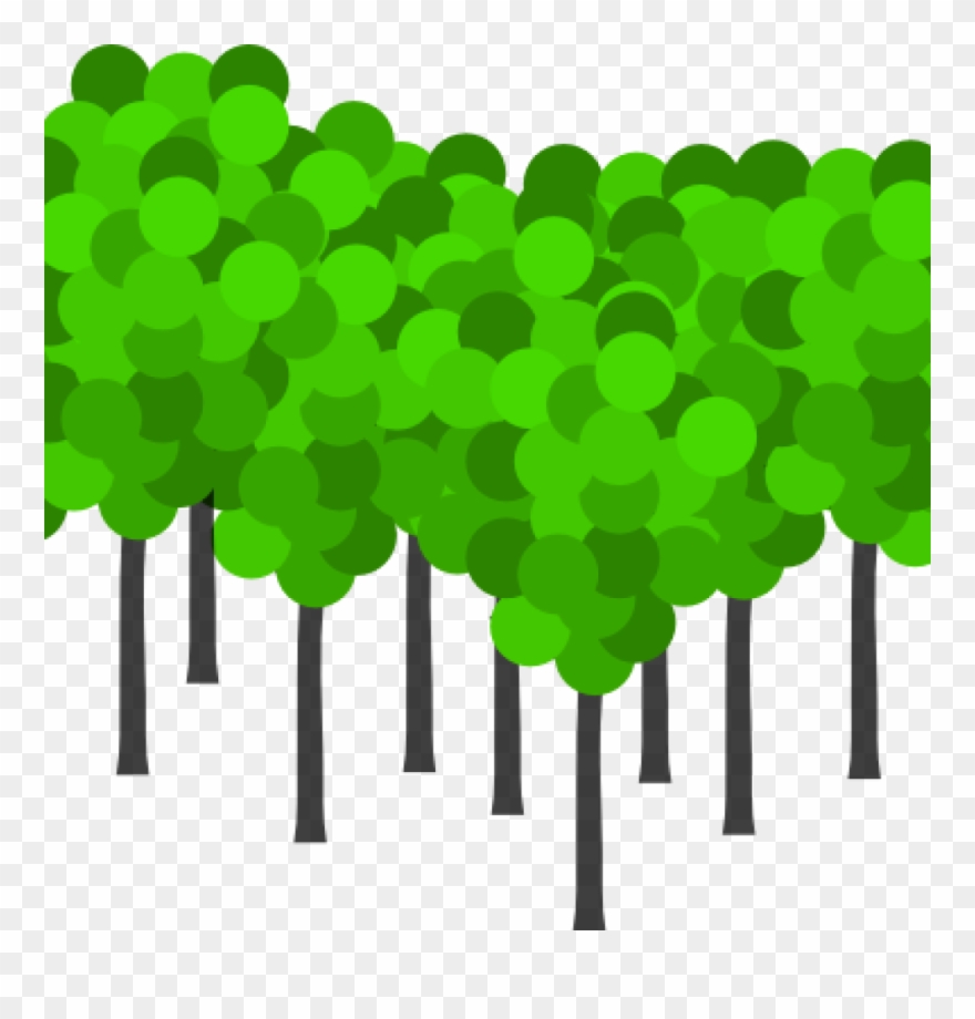 Trees Cliparts 11 Trees Clip Art At Clker Vector Clip - Bunch Of Cartoon Trees - Png Download