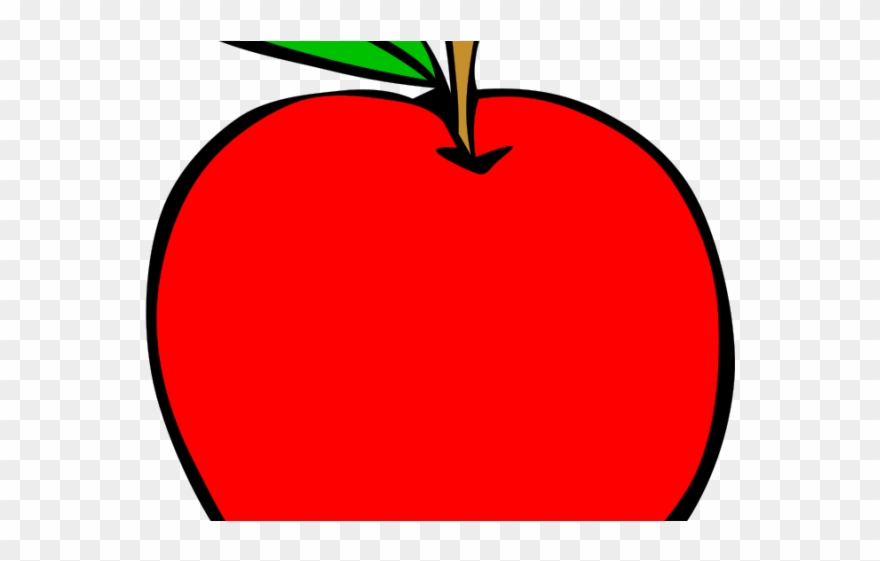 Food Clipart Simple - Red Apple Clip Art - Png Download