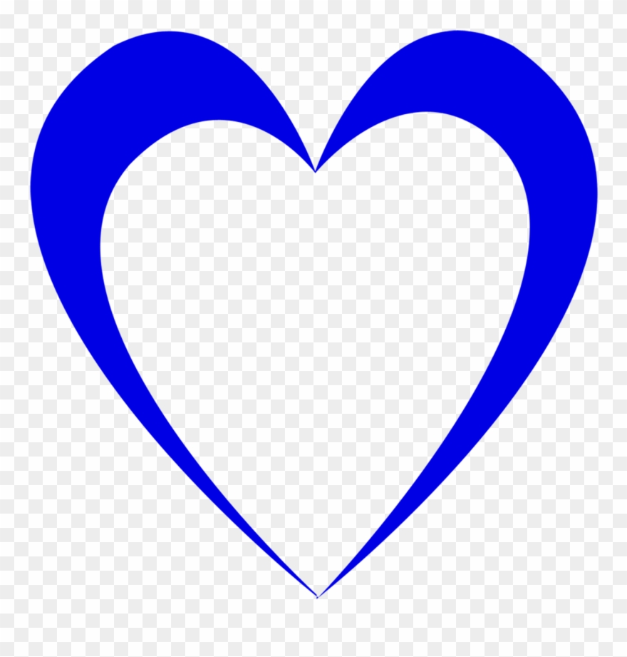 Wedding, Blue, Heart, Outline, Design, Love - กรอบ หัวใจ สี ฟ้า Clipart