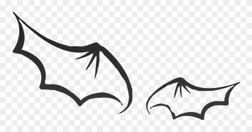 Black Devil Wings Freetoedit Sticker By Adele - Angel And Devil Clipart