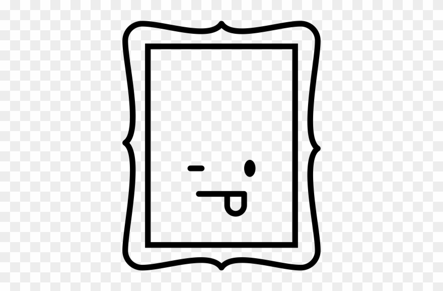 Wink Rubber Stamp - Drawing Clipart