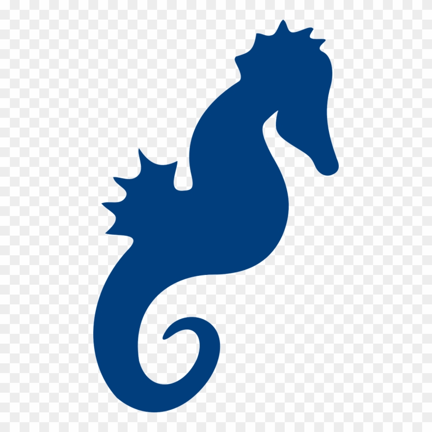 Seahorse,sea Life,ocean,marine - Cavalo Marinho Azul Desenho Clipart