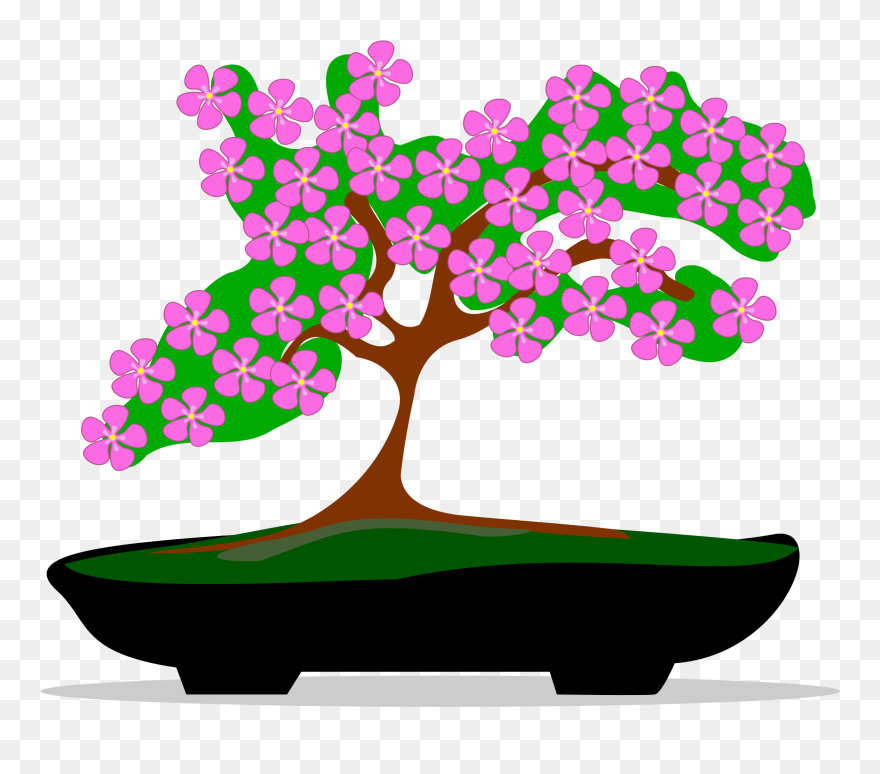 Clipart - Bonsai-01 - Bonsai - Png Download