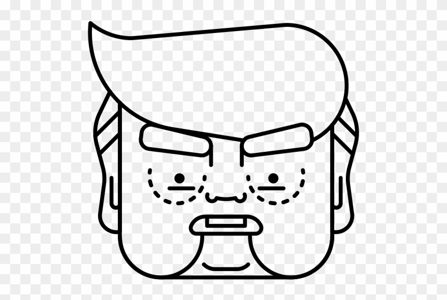 Trump Aghast Rubber Stamp - Donald Trump Clipart