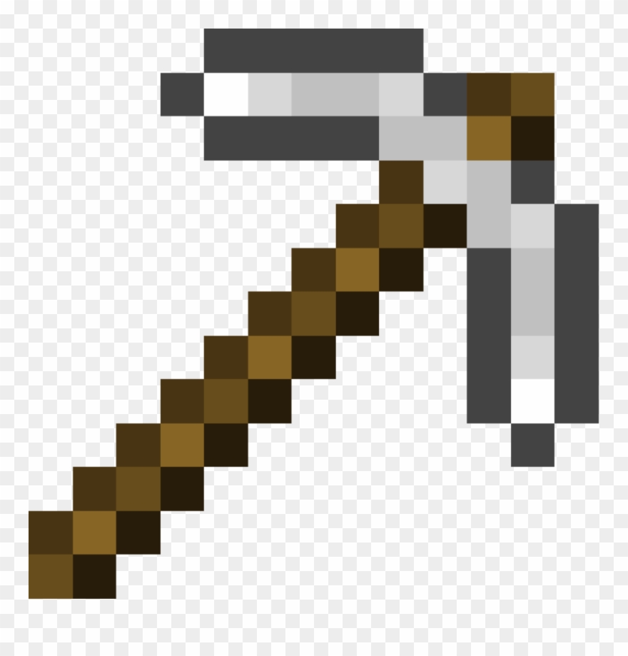 Minecraft Foam Pick Axe Clipart