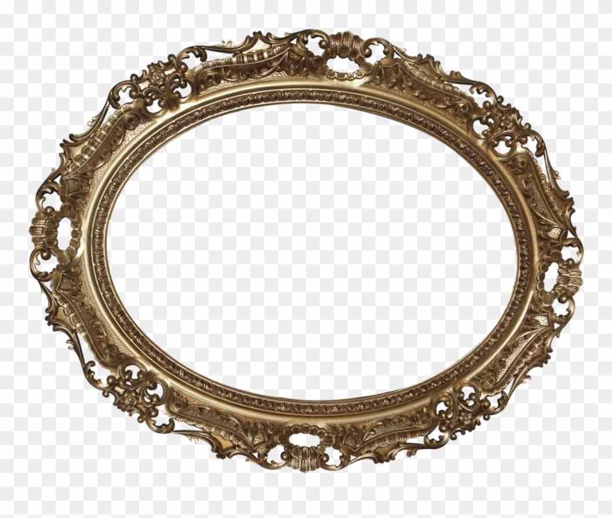 Jewelry Clipart Bangle - Free Oval Photo Frame Transparent Designs Clip Art - Png Download